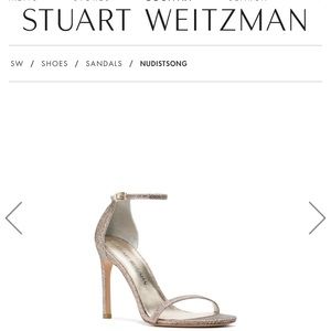 Stuart Weitzman platinum stilettos